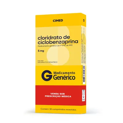 Ciclobenzaprina 5Mg Cimed 30 Comprimidos